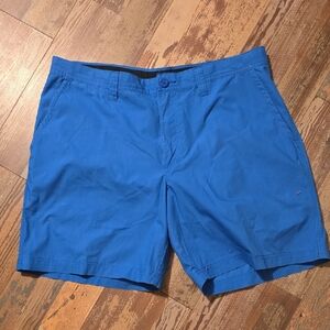 Columbia‎ Shorts Mens 38 Blue Logo Outdoors Fishing Bermuda Pocket Casual